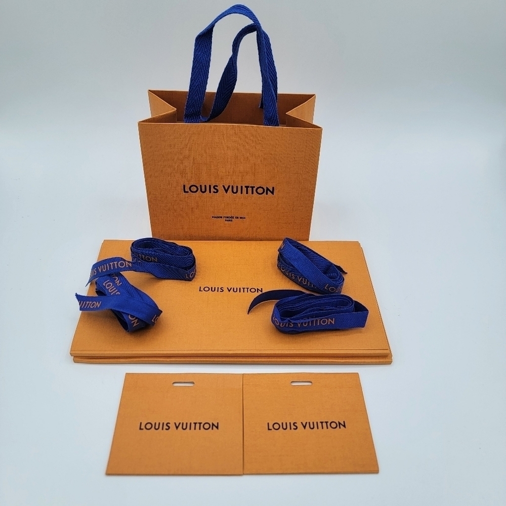 Louis Vuitton Shopping Bag Ribbon Cards Receipt Holders #2028